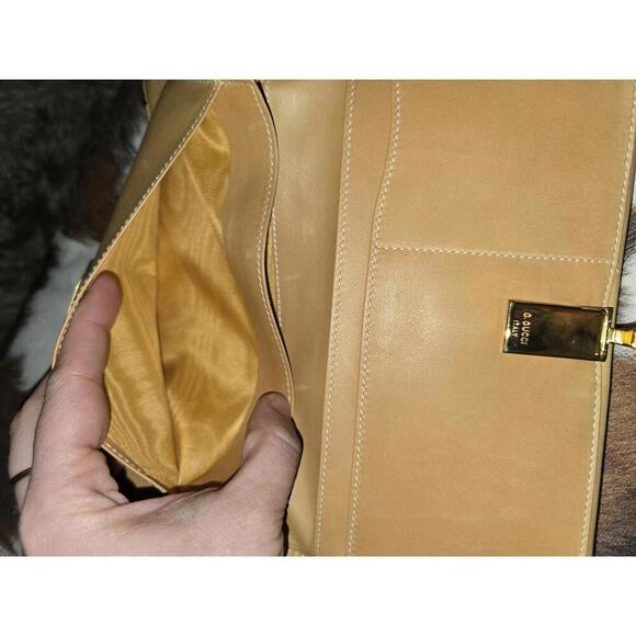 Rare Vintage Gucci Leather Trifold Wallet Envelope Design - Picture 11 of 12